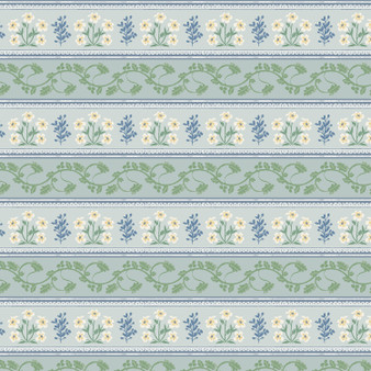 RIFLE PAPER CO, Garden Club, Portique bleu - au demi-mètre