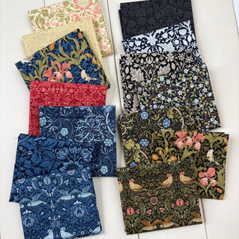 MODA Fabrics, MORRIS MUSE par Barbara Brackman, FQ Bundle de 14 tissus - Elegante Virgule Canada