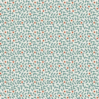TILDA VILLAGE LIFE Blenders, Lillian Teal - by the half-meter