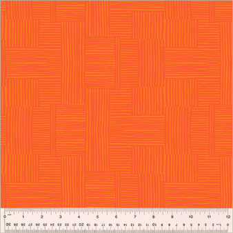 HEATHER ROSS, Ruby and Bee Blenders, Woven in Marigold / Mandarin - ELEGANTE VIRGULE CANADA