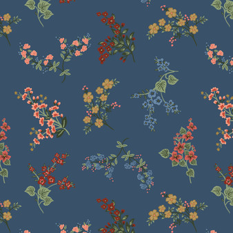 Rifle Paper Co, GRACIE, AMELIA in Sapphire - ELEGANTE VIRGULE CANADA