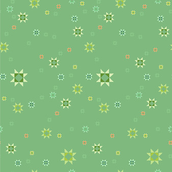 TAMARA KATE Sweater Weather, Stars in spruce - by the half-meter