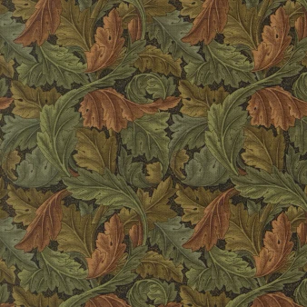 MODA, MORRIS MELODY in Ebony, Acanthus Blenders Leaf 13394-16