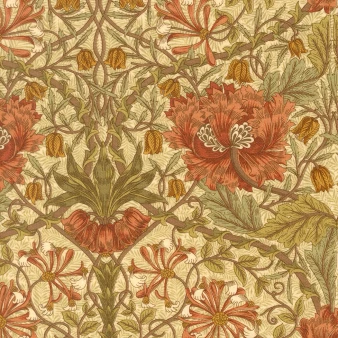 MODA, MORRIS MELODY in Parchment, Honeysuckle Florals 13391-11