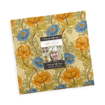 MODA, MORRIS MELODY, Layer Cake 42 pcs 10" x 10" (25 x 25 cm) (COMPLETE COLLECTION) - ELEGANTE VIRGULE CANADA
