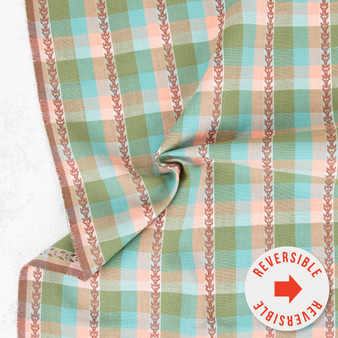 FABLEISM, Shadow Hill, Fletching Plaid in Multi (REVERSIBLE) - by the half-meter