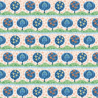 LIBERTY QUILTING, SUMMER LAKES, Tree Parade B - by the half-meter