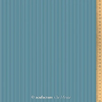 ACUFACTUM Basics, Stripes in Petrol Blue - ELEGANTE VIRGULE CANADA