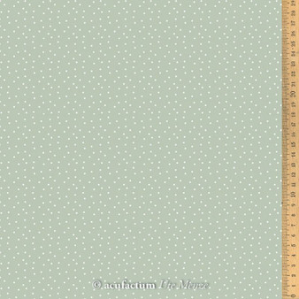 ACUFACTUM Basics, Dots in Grey-Green and White - ELEGANTE VIRGULE CANADA, Acufactum Fabrics