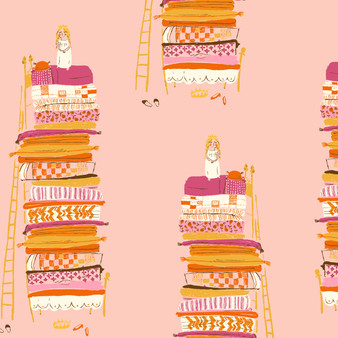 WINDHAM FABRICS, HEATHER ROSS Favorites, Princess And The Pea in Pink - ELEGANTE VIRGULE CANADA