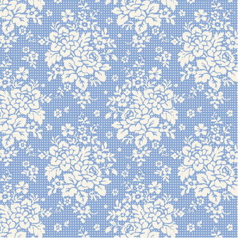 ***End of bolt 17'' (43 cm)*** TILDA SOMETHING BLUE, Picknic Sky