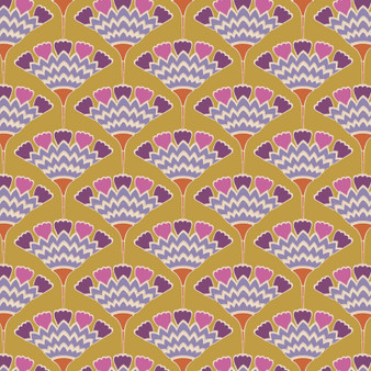 TILDA PIE IN THE SKY, Tasselflower in Mustard - Elegante Virgule Canada, Canadian Fabric Quilt Shop, Montreal, Quebec, Quilting Cotton