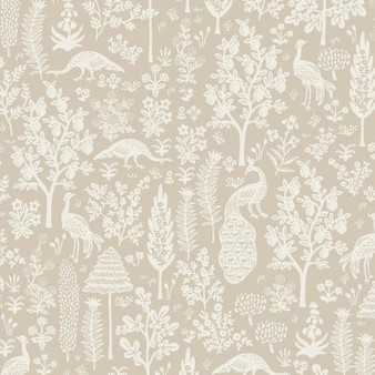 RIFLE PAPER CO CAMONT, Menagerie Silhouette in Khaki - by the half-meter - Elegante Virgule Canada, Canadian Fabric Online Shop, Quilt Shop, Quilting Cotton