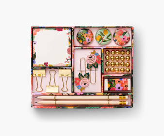 Garden Party Tackle Box - RIFLE PAPER CO Stationery(32 items in a gift box) - ELEGANTE VIRGULE CANADA, Canadian Gift, Fabric and Quilt Shop.