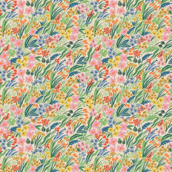 RIFLE PAPER CO, BRAMBLE, Lea in Cream Multi - by the half-meter - ELEGANTE VIRGULE CANADA, Canadian Fabric Quilt Shop, Quilting Cotton