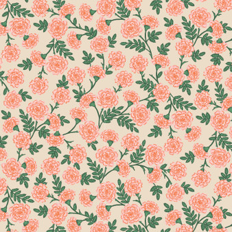 RIFLE PAPER CO, BRAMBLE, Dianthus in Blush - by the half-meter - ELEGANTE VIRGULE CANADA, Canadian Fabric Quilt Shop, Quilting Cotton