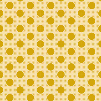 TILDA Medium Dots in Flaxen Yellow, 100% Cotton. TILDA BASICS, Elegante Virgule Canada
