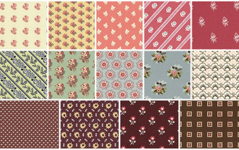 JANE AUSTEN Sense & Sensibility, FE Bundle of 14 Fabrics - ELEGANTE VIRGULE CANADA, Canadian Fabric Quilt Shop, Quilting Cotton