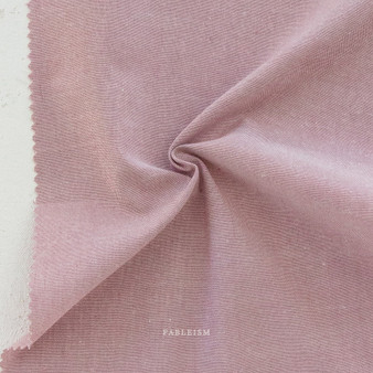 FABLEISM, Everyday Chambray in Mellow-Mauve - Elegante Virgule Canada, Canadian Fabric Online Shop, Quilt Shop, Quilting Woven Bamboo Cotton