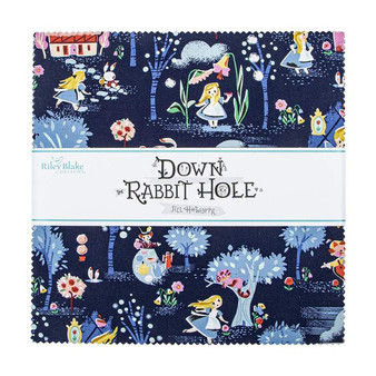 DOWN THE RABBIT HOLE, 10" Stacker (Layer Cake, ENTIRE COLLECTION) - ELEGANTE VIRGULE CANADA