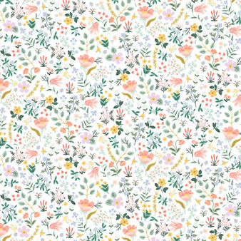 RIFLE PAPER CO, CURIO, Bramble Fields in White - ELEGANTE VIRGULE CANADA, Canadian Fabric Quilt Shop, Quilting Cotton