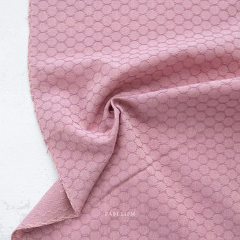 FABLEISM, Forest Forage HONEYCOMB in Lilac - Elegante Virgule Canada, Canadian Fabric Online Shop, Quilt Shop, Quebec Quilting Woven Cotton, Yarn-Dyed, Fableism Fabrics in USA