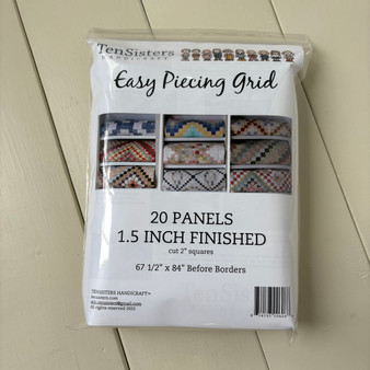 TEN SISTERS Easy Piecing 2" Grid 1.5" Finished Interfacing (Precut pack of 20 panels)