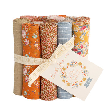 TILDA CREATING MEMORIES, Autumn FAT EIGHTH Roll Bundle of 16 Fabrics - Elegante Virgule Canada