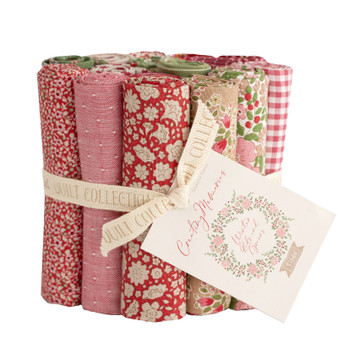TILDA CREATING MEMORIES, Winter FAT EIGHTH Roll Bundle of 16 Fabrics - Elegante Virgule Canada