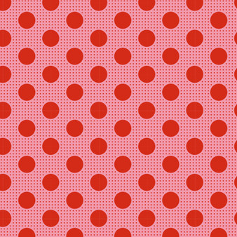 TILDA Medium Dots in Salmon, 100% Cotton. TILDA BASICS, Elegante Virgule Canada, Canadian Fabric Quilt Shop, Quilting Cotton