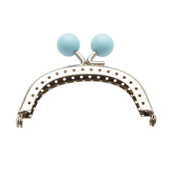 Light Blue Purse Bauble Sew-in Clasp 3" × 2 ¼" (7.6 x 5.7 cm) - ELEGANTE VIRGULE CANADA