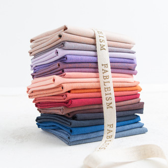 FABLEISM, Watercolor Wovens, FQ Bundle of 20 Fabrics (SKYSCAPE)