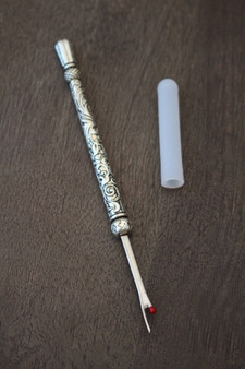 Découseur vintage en métal gravé, couleur argent antique - NNK Never Not Knitting, ELEGANTE VIRGULE CANADA