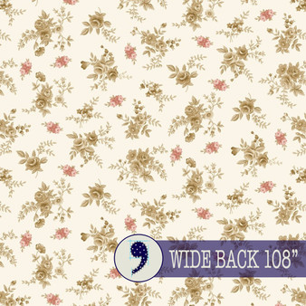 HENRY GLASS 108" SUNWASHED ROMANCE by Kim Diehl, Ditsy Floral Wideback - ELEGANTE VIRGULE CANADA