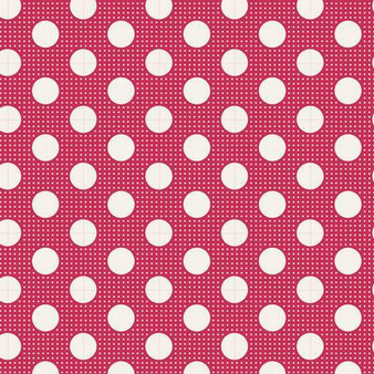 TILDA Medium Dots in Red, 100% Cotton. TILDA BASICS, Elegante Virgule Canada, Canadian Fabric Quilt Shop, Quilting Cotton