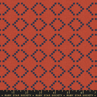 RUBY STAR SOCIETY, WARP & WEFT Wovens , PARADE in Persimmon by Alexia Marcelle Abegg - ELEGANTE VIRGULE CANADA, CANADIAN FABRIC SHOP, QUILTING COTTON