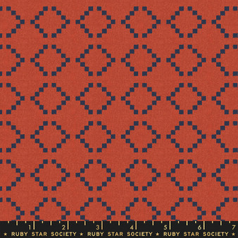 RUBY STAR SOCIETY, WARP & WEFT Wovens , PARADE in Persimmon by Alexia Marcelle Abegg - ELEGANTE VIRGULE CANADA, CANADIAN FABRIC SHOP, QUILTING COTTON