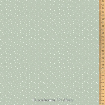 ACUFACTUM Basics, Dots in Grey-Green and White - ELEGANTE VIRGULE CANADA, Acufactum Fabrics