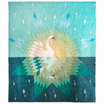 3RD STORY WORKSHOP, Meaghan Smith -  SWAN QUILT Printed Pattern. Our Song, Your Reflection - Elegante Virgule Canada, Canadian Designer