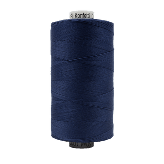 WONDERFIL Konfetti™ Cotton 50wt, KT601 Navy - Wonderfil Specialty Thread, Elegante Virgule Canada