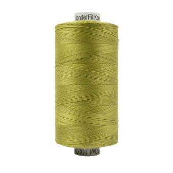 WONDERFIL Konfetti™ Cotton 50wt, KT611 Brass Green - Wonderfil Specialty Thread, Elegante Virgule Canada