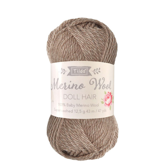 TILDA DOLL HAIR 140053 Ash Blonde - 100% Baby Merino Wool - TILDA BASICS and ACCESSORIES, ELEGANTE VIRGULE CANADA, Canadian Fabric Shop, Quilting Cotton