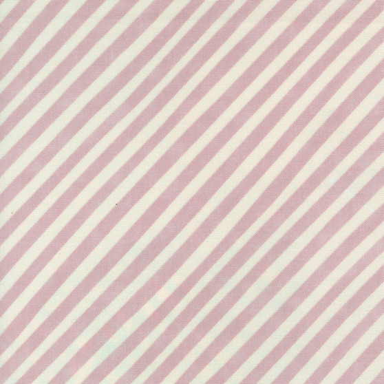 MODA, LOVE LETTER by Lizzy House, Candy Stripe in Mauve - ELEGANTE VIRGULE CANADA