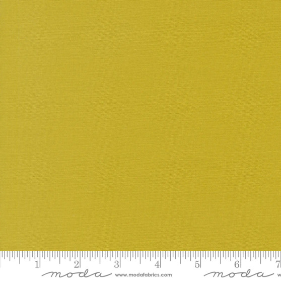 MODA, BELLA SOLIDS in Split Pea 9900-485, by the half-meter