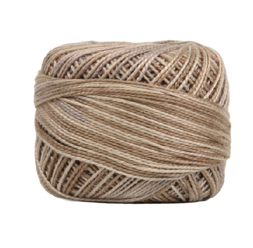 WONDERFIL Vicky McCarty, Eleganza™ Variegated 8wt, 2223 Burlywood
