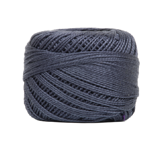 WONDERFIL Vicky McCarty, Eleganza™ Coton Perlé 8wt, 2138 Gris Indépendance