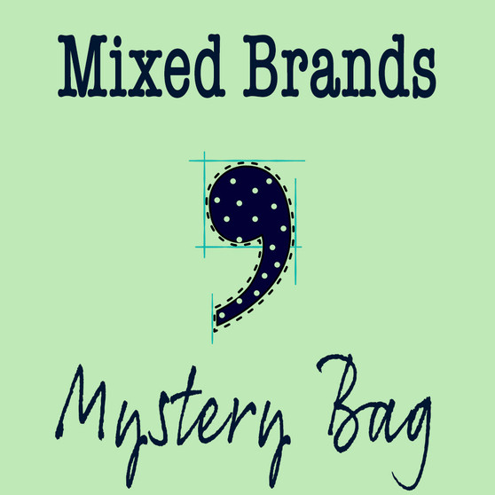 Mystery Bag MIXED BRANDS - GREEN / TEAL Fabrics 1 lbs / 450g - ELEGANTE VIRGULE CANADA