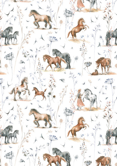 ACUFACTUM My Dear Jane, Meadow Wind and Horse Happiness - ELEGANTE VIRGULE CANADA, Acufactum Fabrics