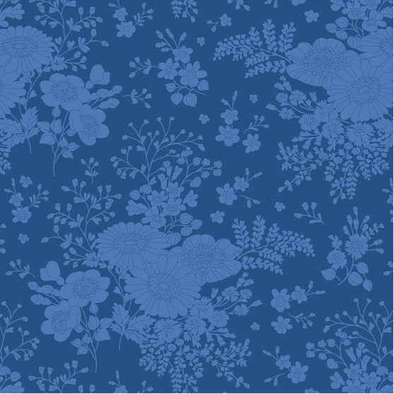 ***End of bolt 38'' (97 cm)*** TILDA, Something blue, Isolde night