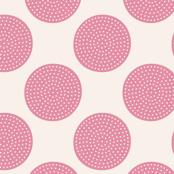 TILDA CLASSIC BASICS Dottie Dots in Pink, 100% Cotton. TILDA BASICS, Elegante Virgule Canada, Canadian Quilt Shop, Quilting Cotton